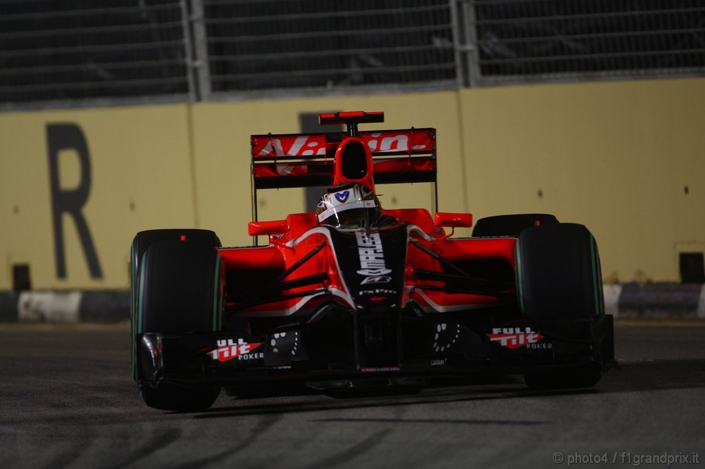 GP Singapore, Prove Libere 2, Venerdi', Timo Glock (GER), Virgin Racing, VR-01  