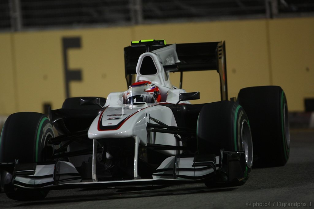 GP Singapore, Prove Libere 2, Venerdi', Kamui Kobayashi (JAP), BMW Sauber F1 Team, C29 
