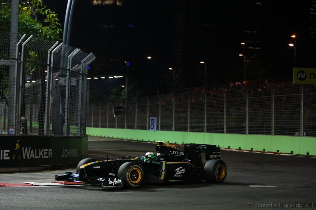 GP Singapore, Prove Libere 2, Venerdi', Heikki Kovalainen (FIN), Lotus Racing, T127 