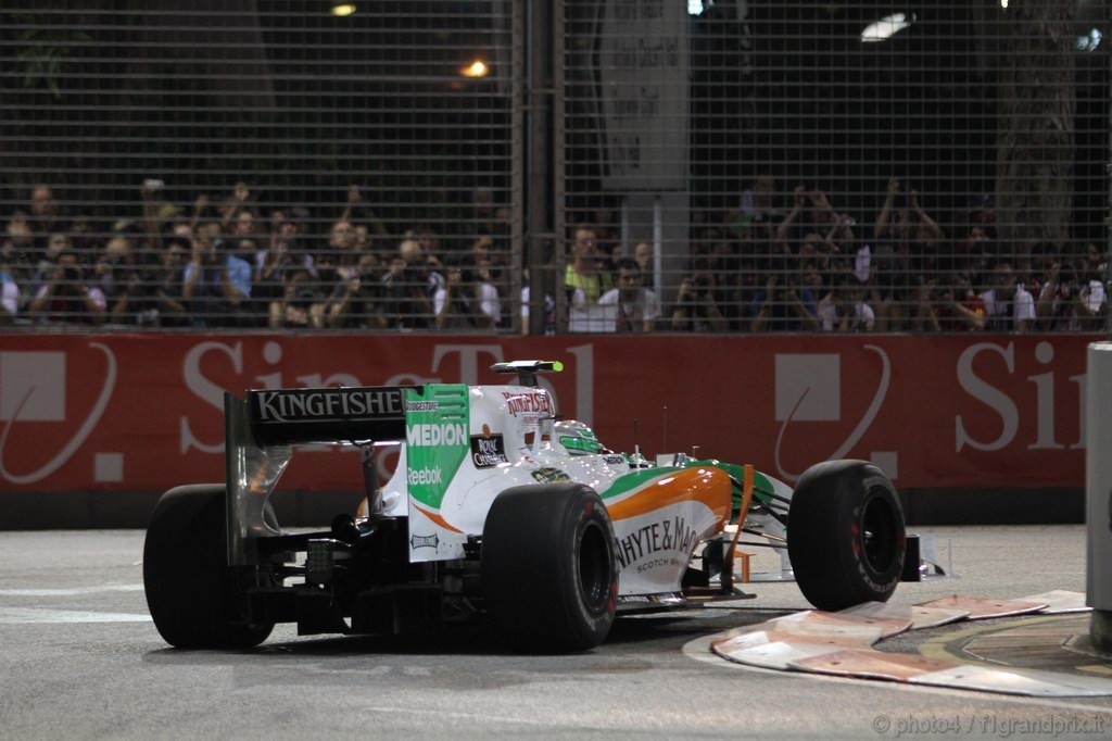 GP Singapore, Prove Libere 2, Venerdi', Vitantonio Liuzzi (ITA), Force India F1 Team, VJM03 