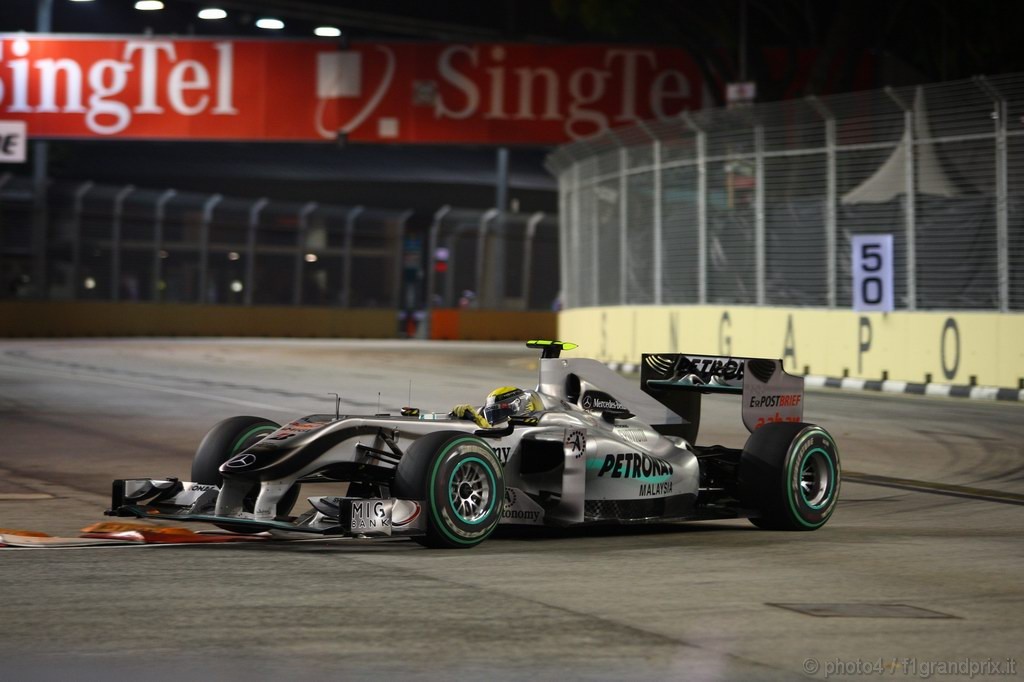 GP Singapore, Prove Libere 2, Venerdi', Nico Rosberg (GER), Mercedes GP F1 Team, MGP W01 
