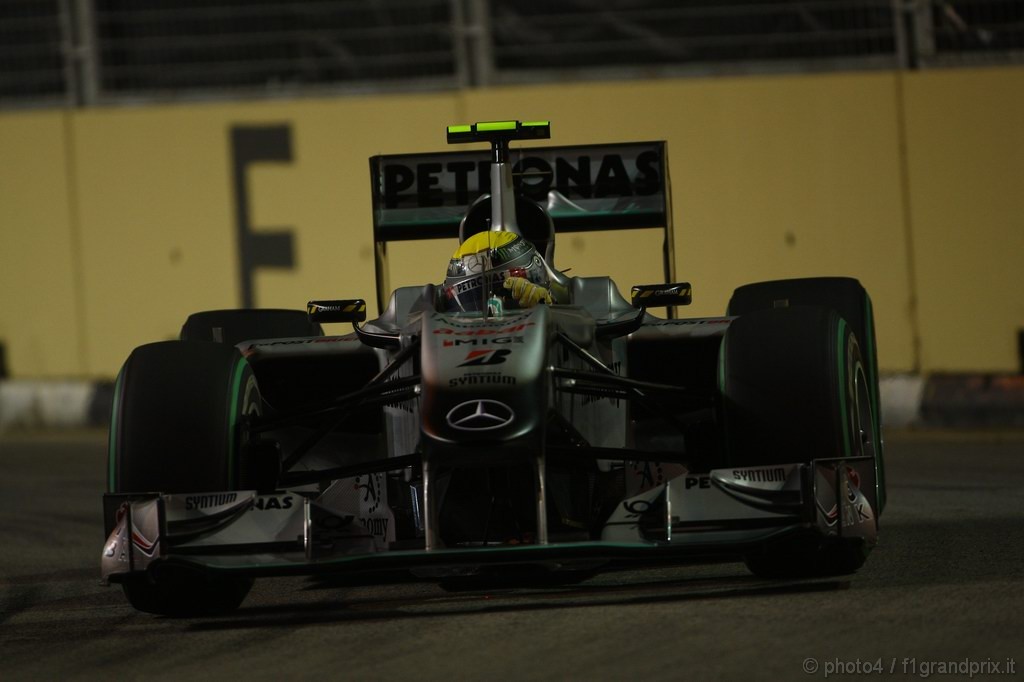 GP Singapore, Prove Libere 2, Venerdi', Nico Rosberg (GER), Mercedes GP F1 Team, MGP W01 