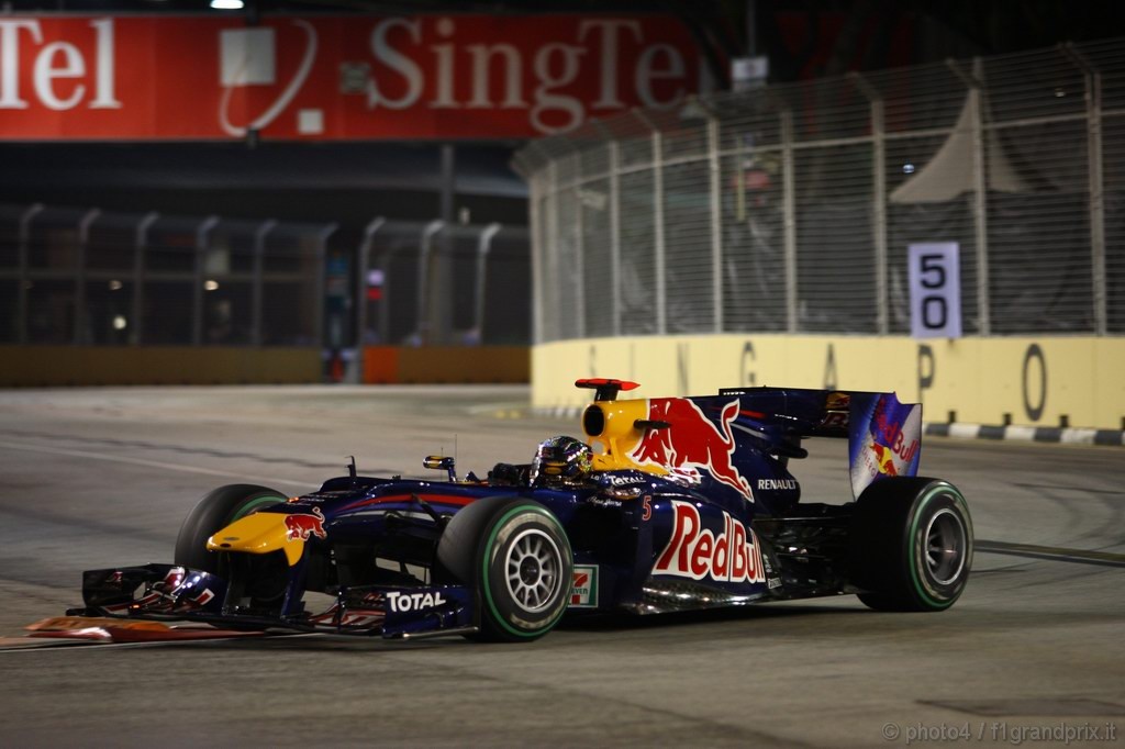 GP Singapore, Prove Libere 2, Venerdi', Sebastian Vettel (GER), Red Bull Racing, RB6 
