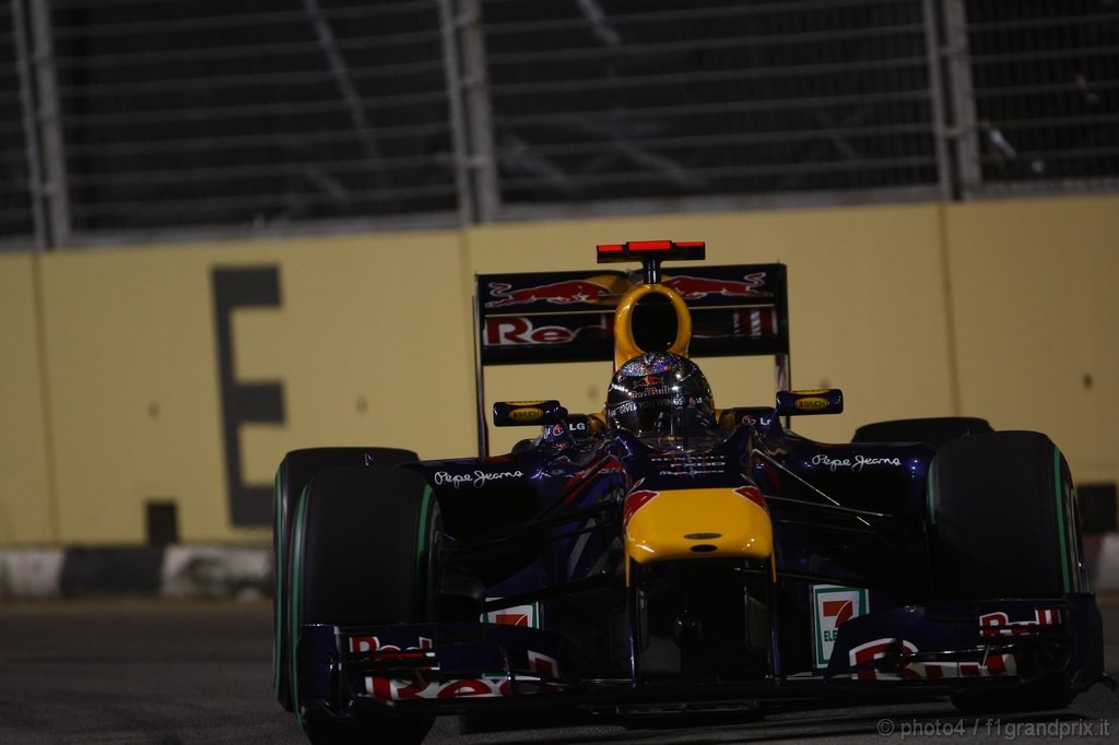 GP Singapore, Prove Libere 2, Venerdi', Sebastian Vettel (GER), Red Bull Racing, RB6 