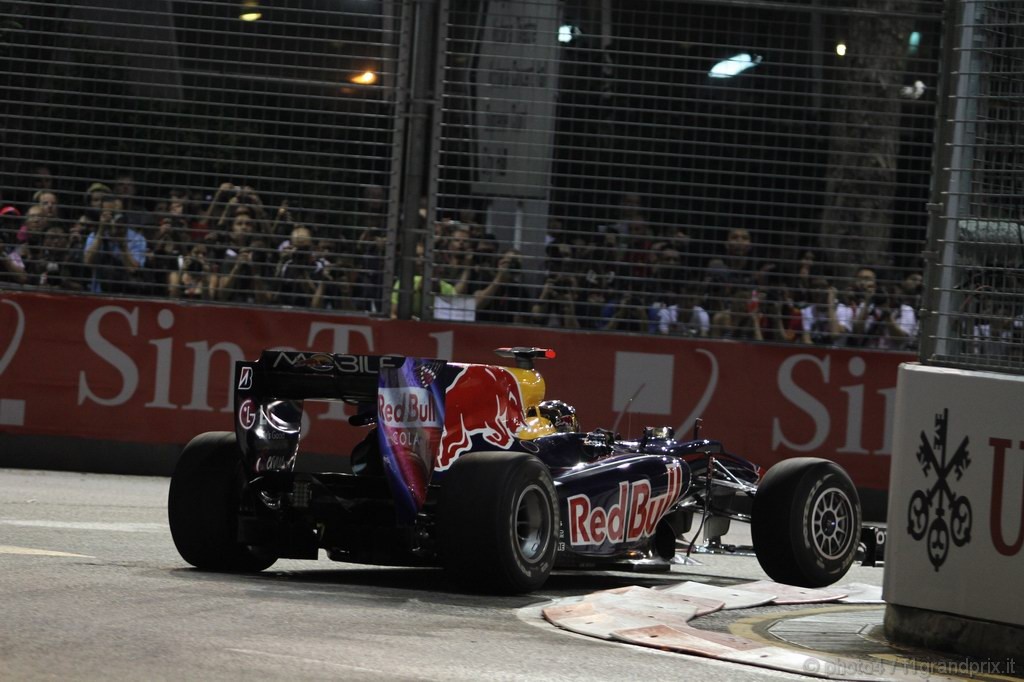 GP Singapore, Prove Libere 2, Venerdi', Sebastian Vettel (GER), Red Bull Racing, RB6 
