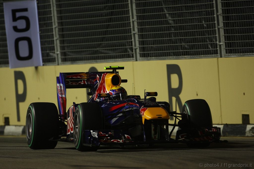 GP Singapore, Prove Libere 2, Venerdi', Mark Webber (AUS), Red Bull Racing, RB6 