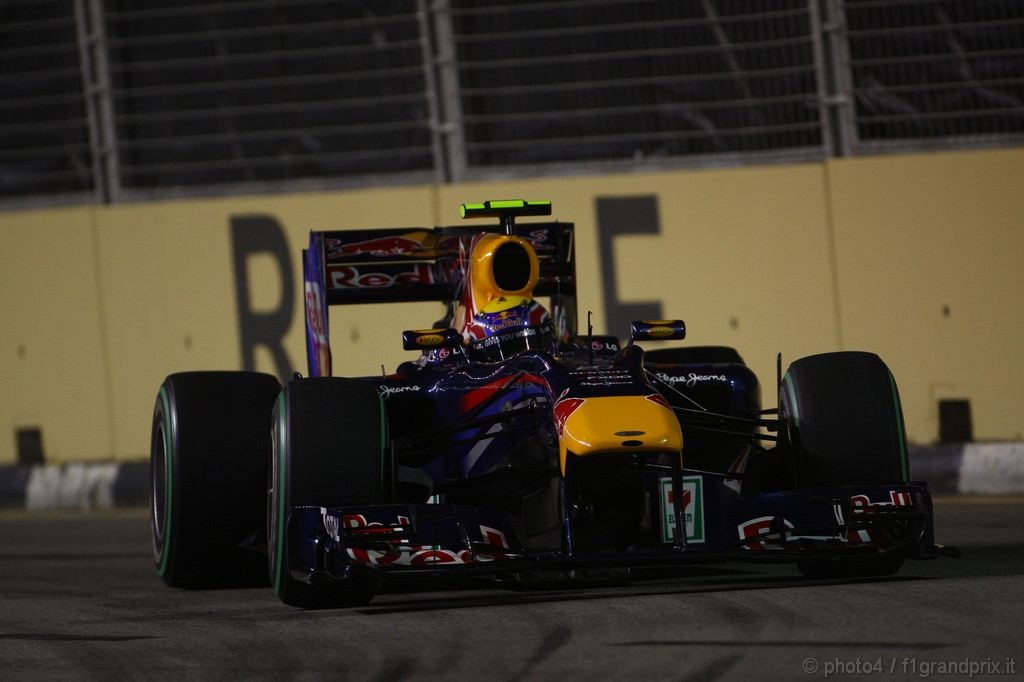 GP Singapore, Prove Libere 2, Venerdi', Mark Webber (AUS), Red Bull Racing, RB6 