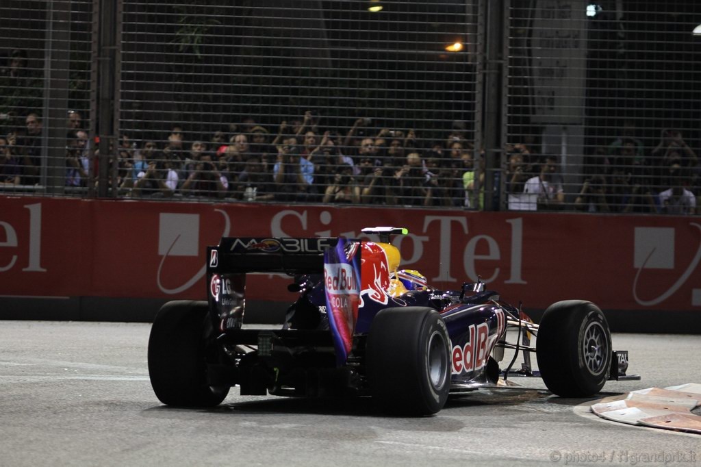 GP Singapore, Prove Libere 2, Venerdi', Mark Webber (AUS), Red Bull Racing, RB6 