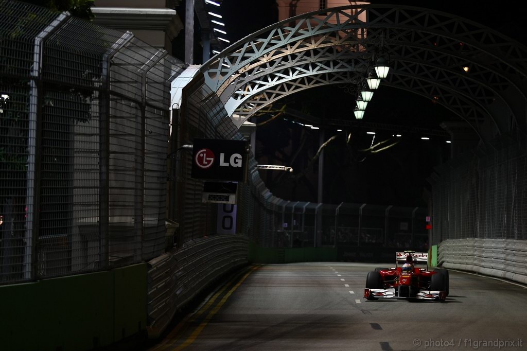 GP Singapore, Prove Libere 2, Venerdi', Fernando Alonso (ESP), Ferrari, F10 