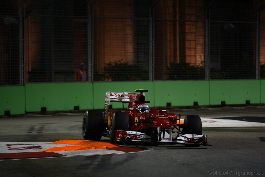 GP Singapore, Prove Libere 2, Venerdi', Fernando Alonso (ESP), Ferrari, F10 