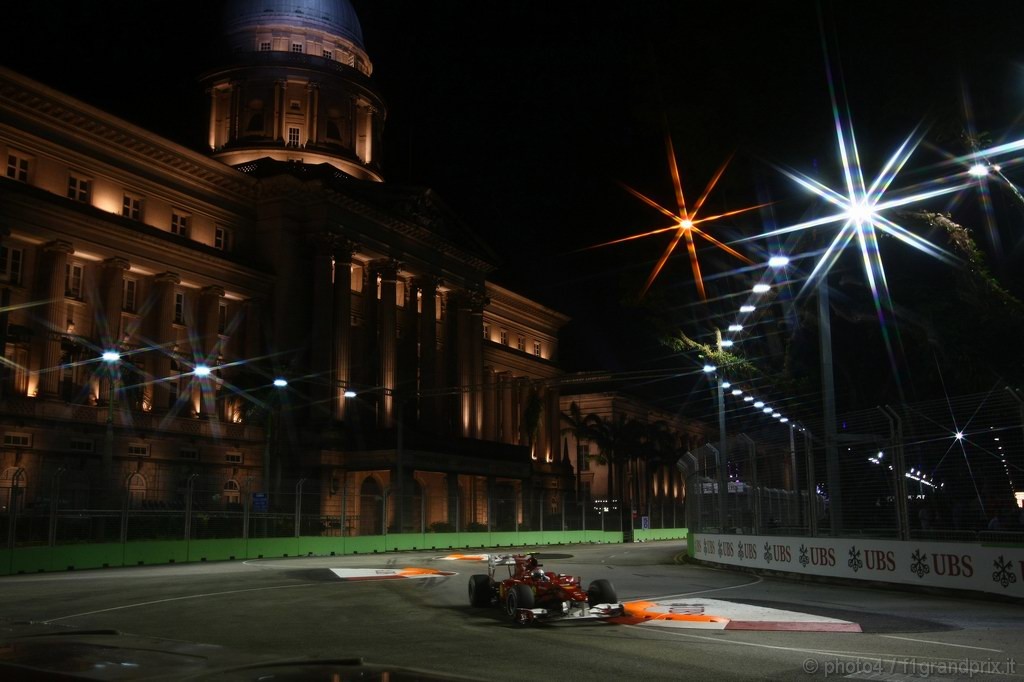 GP Singapore, Prove Libere 2, Venerdi', Fernando Alonso (ESP), Ferrari, F10 