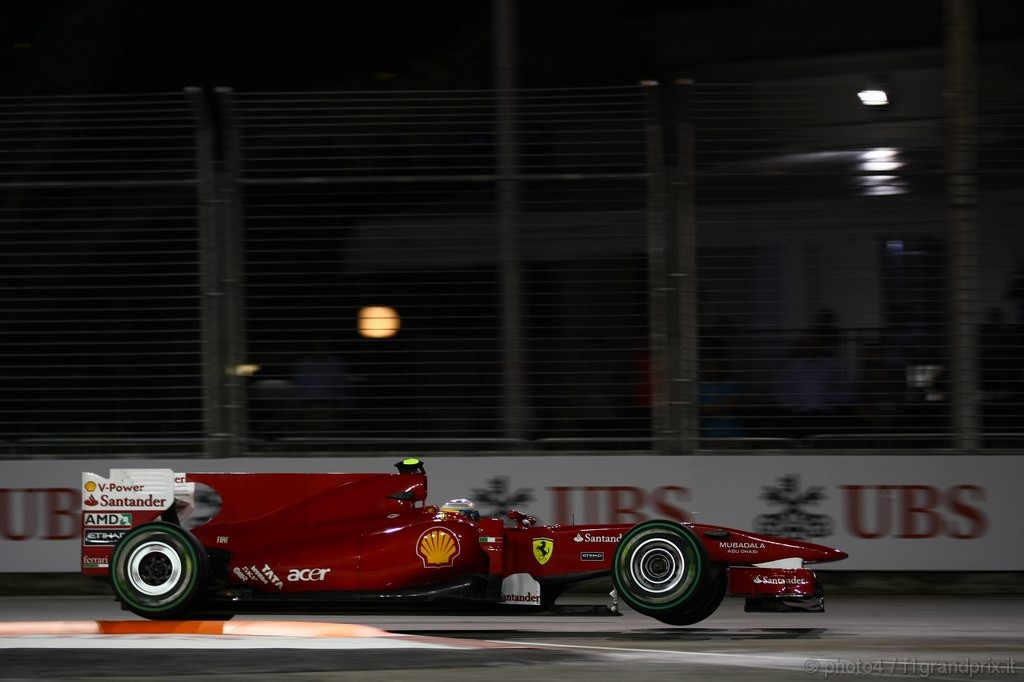 GP Singapore, Prove Libere 2, Venerdi', Fernando Alonso (ESP), Ferrari, F10 