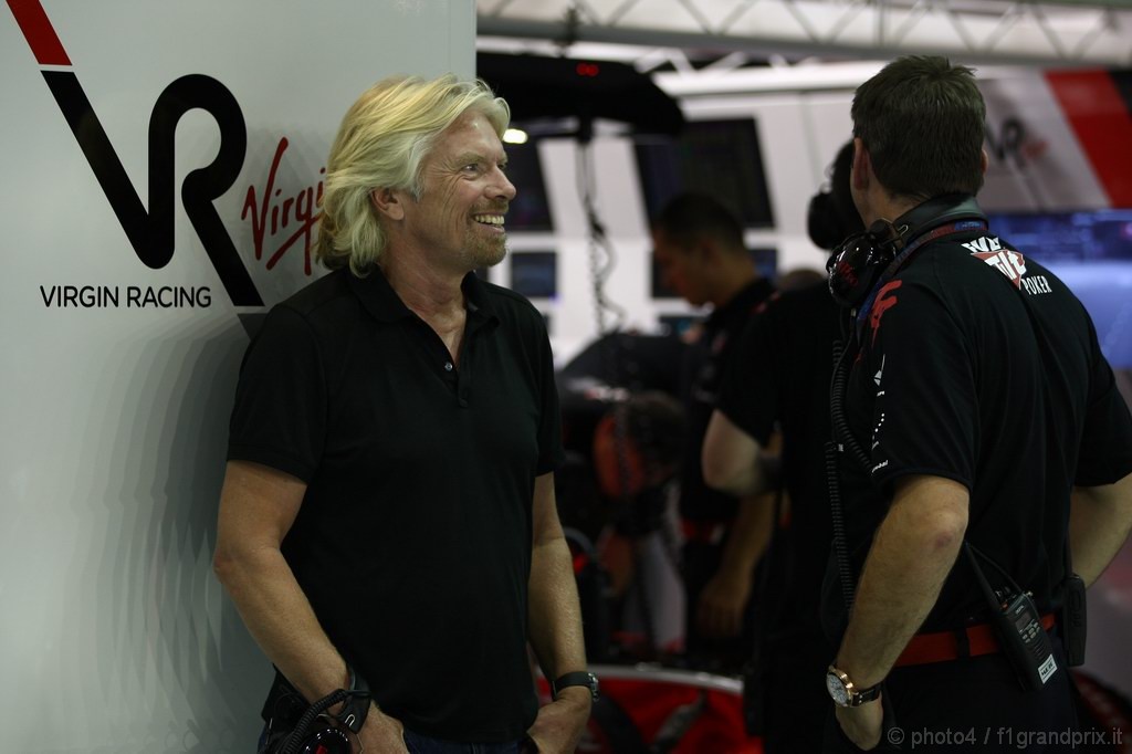 GP Singapore, Prove Libere 2, Venerdi', Sir Richard Branson (GBR) CEO of the Virgin Group 