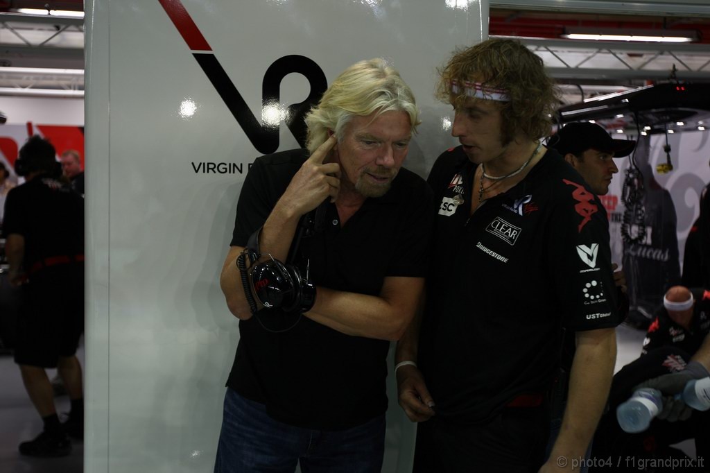 GP Singapore, Prove Libere 2, Venerdi', Sir Richard Branson (GBR) CEO of the Virgin Group 