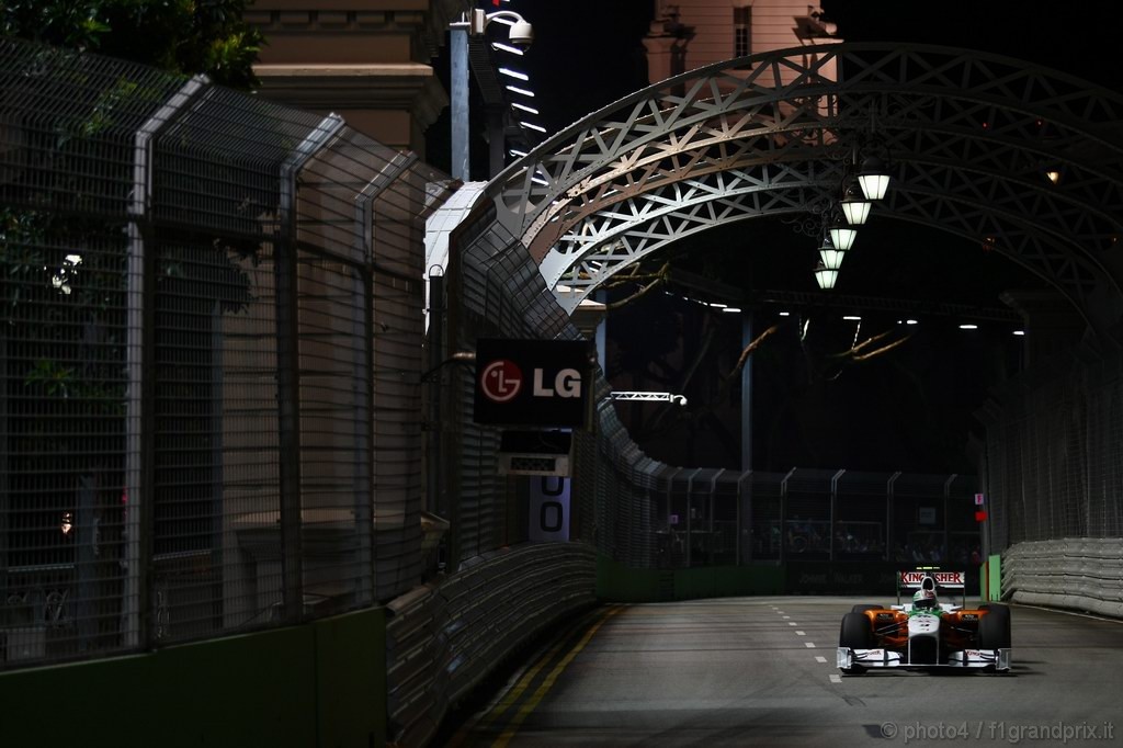 GP Singapore, Prove Libere 2, Venerdi', Vitantonio Liuzzi (ITA), Force India F1 Team, VJM03 