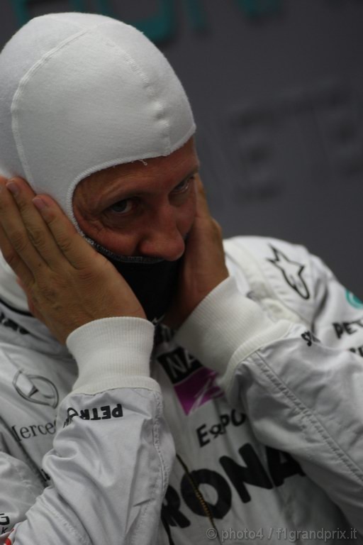 GP Singapore, Prove Libere 2, Venerdi', Michael Schumacher (GER), Mercedes GP  F1 Team, MGP W01 