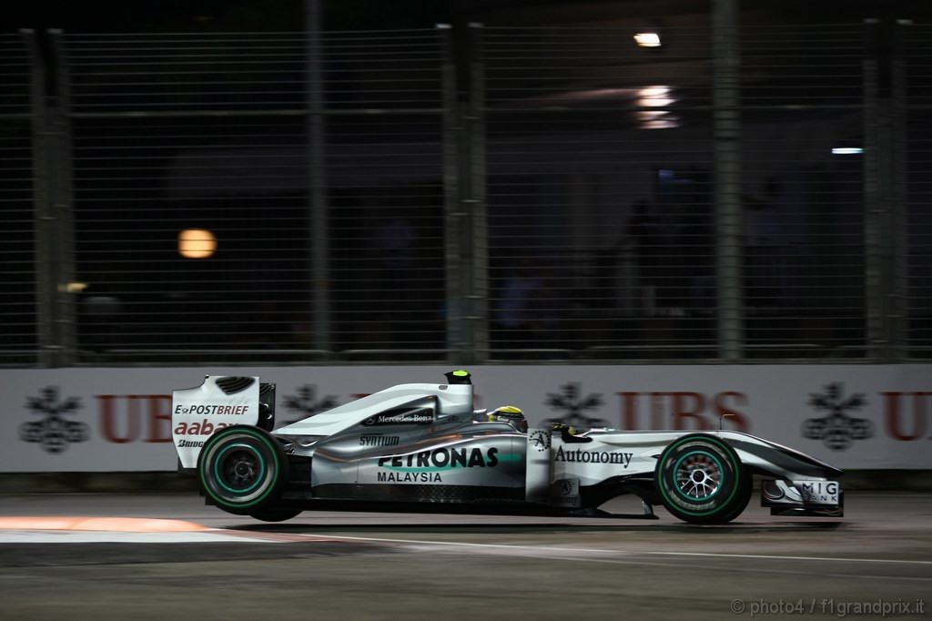 GP Singapore, Prove Libere 2, Venerdi', Nico Rosberg (GER), Mercedes GP F1 Team, MGP W01 
