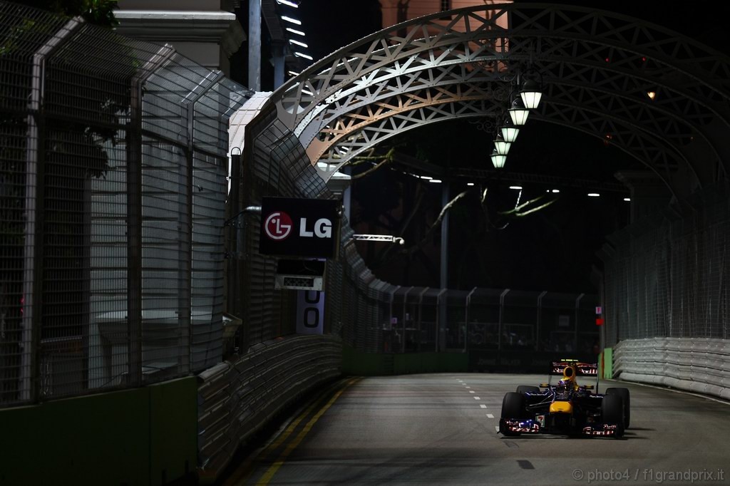 GP Singapore, Prove Libere 2, Venerdi', Mark Webber (AUS), Red Bull Racing, RB6 