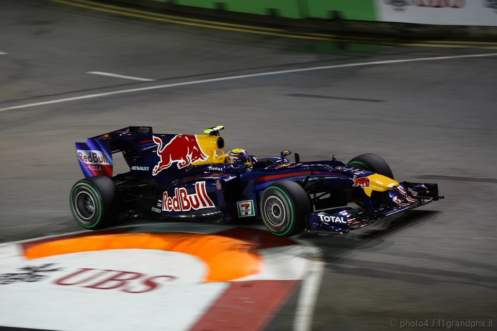 GP Singapore, Prove Libere 2, Venerdi', Mark Webber (AUS), Red Bull Racing, RB6 