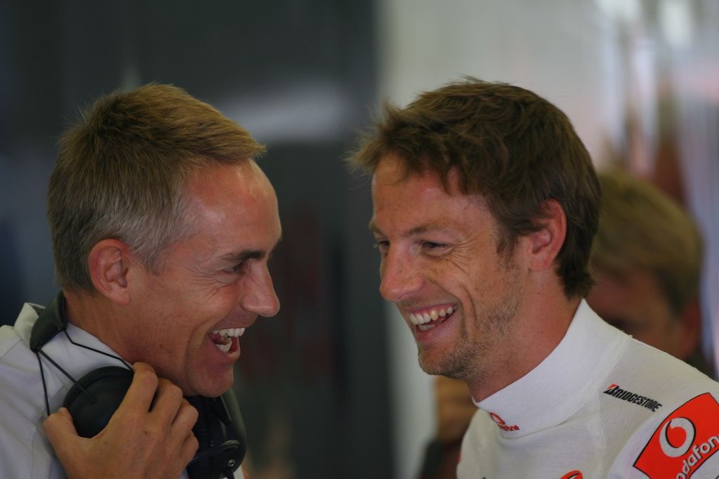 GP Turchia, Prove Libere 1, Venerdi', Jenson Button (GBR), McLaren  Mercedes, MP4-25 e Martin Whitmarsh (GBR), Chief Executive Officer 