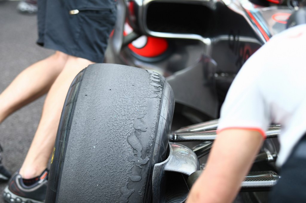 Test Pirelli Abu Dhabi, 
Tyre wear on the Pirelli 