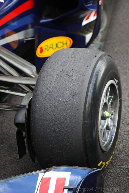 Test Pirelli Abu Dhabi, 
Tyre wear on the Pirelli 