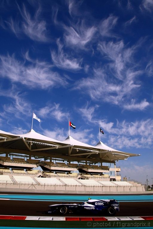 Test Pirelli Abu Dhabi, 
Rubens Barrichello (BRA), Williams F1 Team 