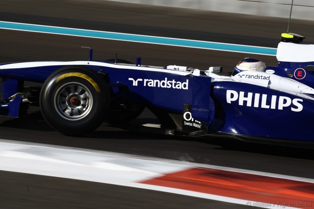 Test Pirelli Abu Dhabi, 
Rubens Barrichello (BRA), Williams F1 Team