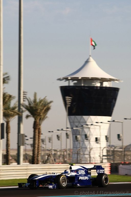 Test Pirelli Abu Dhabi, 
Rubens Barrichello (BRA), Williams F1 Team 