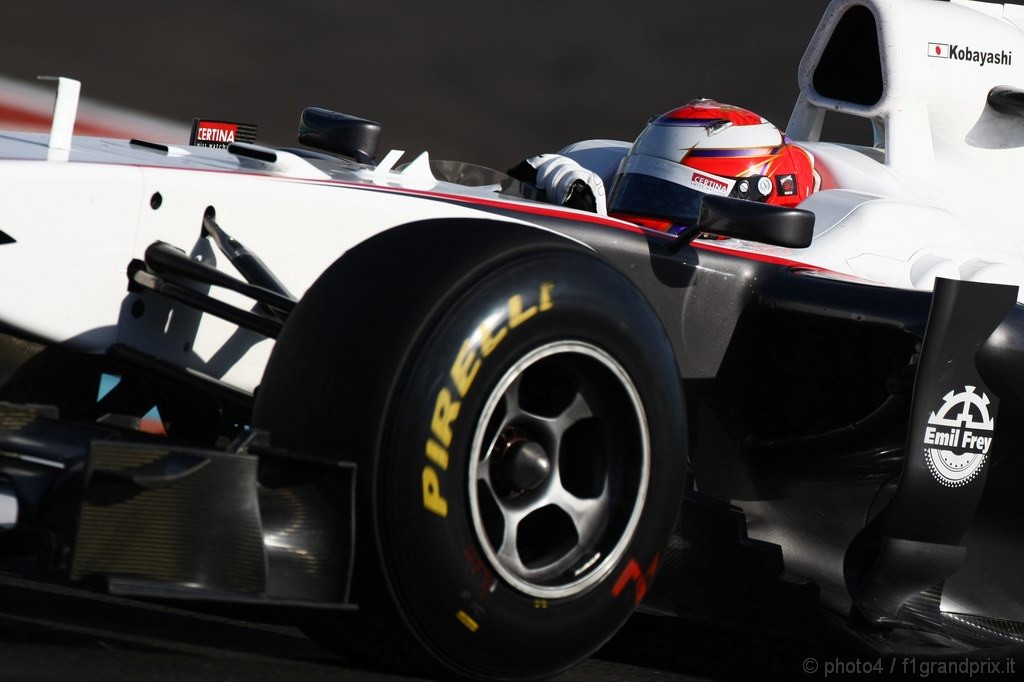 Test Pirelli Abu Dhabi, 
Kamui Kobayashi (JAP), BMW Sauber F1 Team