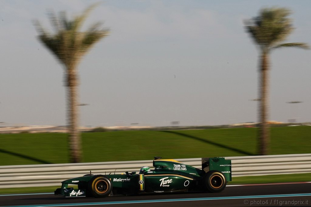 Test Pirelli Abu Dhabi, 
Heikki Kovalainen (FIN), Lotus F1 Team 