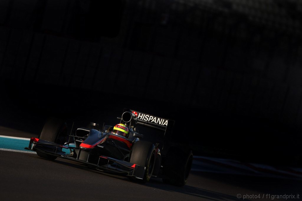 Test Pirelli Abu Dhabi, 
Pastor Maldonado (VEN), Hispania Racing F1 Team, HRT 