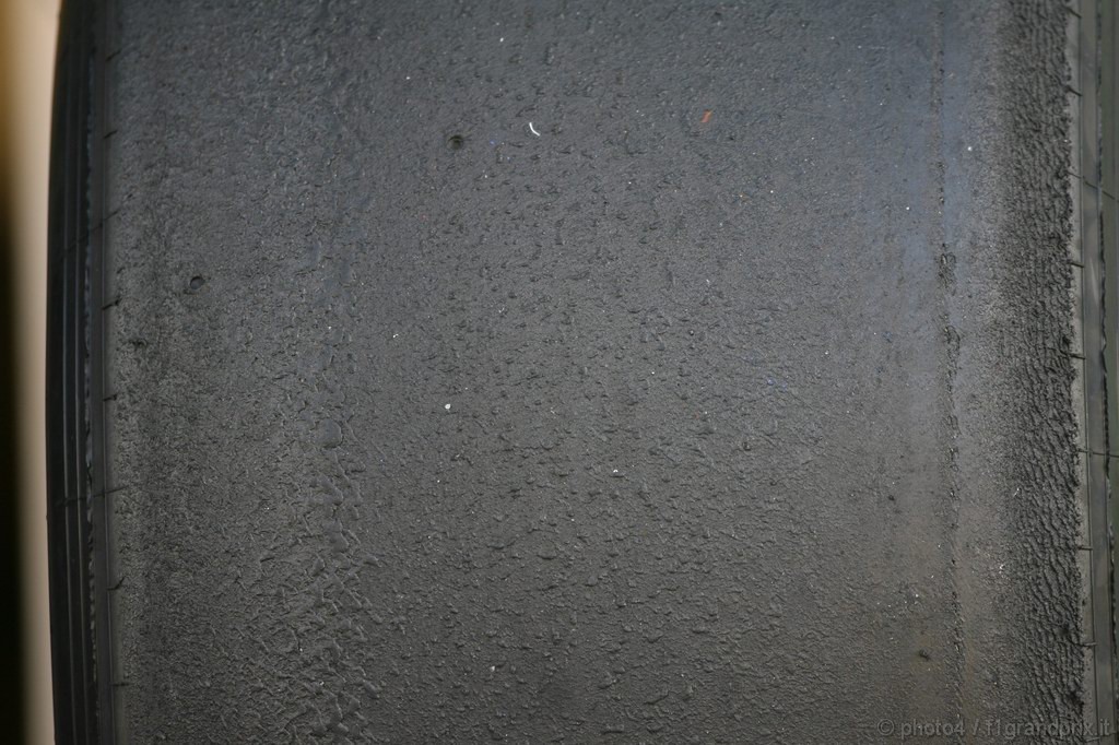 Test Pirelli Abu Dhabi, 
Tyre wear on the Pirelli 