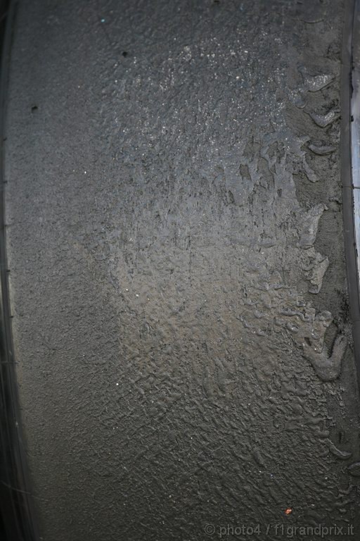 Test Pirelli Abu Dhabi, 
Tyre wear on the Pirelli 