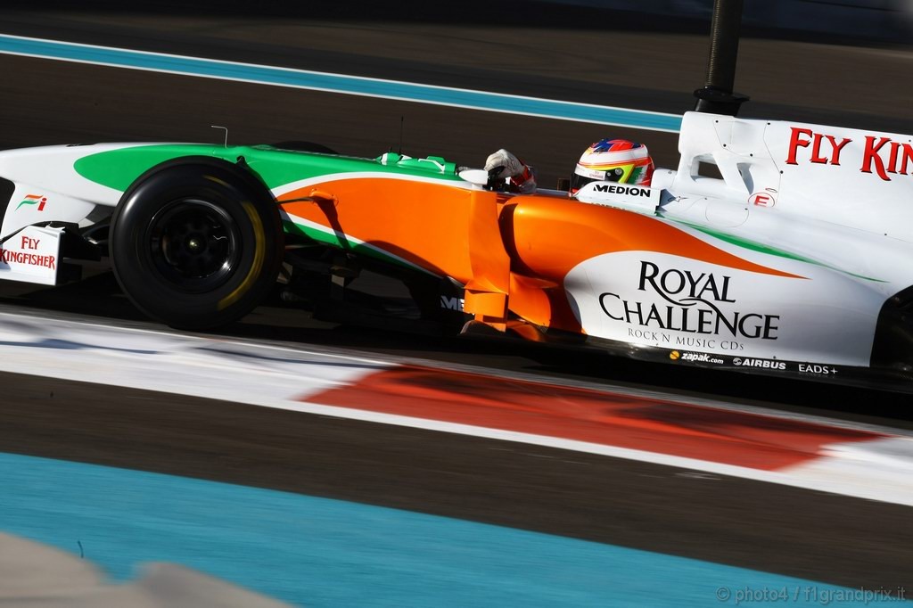 Test Pirelli Abu Dhabi, 
Paul di Resta (GBR), Test Driver, Force India F1 Team 