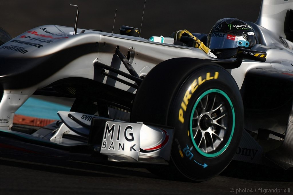 Test Pirelli Abu Dhabi, 
Nico Rosberg (GER), Mercedes GP Petronas 