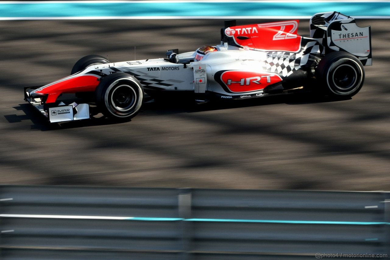 Abu Dhabi Test Novembre 2011, 15.11.2011 Abu Dhabi, UEA,
Dani Clos (SPA), HRT Racing Team  - Formula 1 Testing Rookie Test, day 1 - Formula 1 World Championship