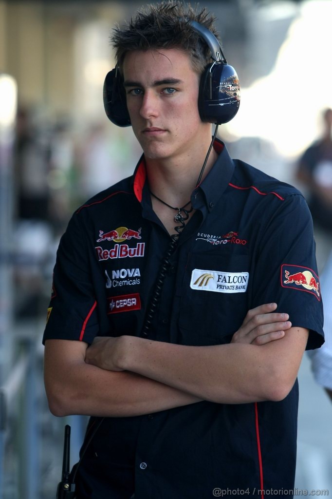 Abu Dhabi Test Novembre 2011, 15.11.2011 Abu Dhabi, UEA,
Kevin Ceccon (ITA), Scuderia Toro Rosso  - Formula 1 Testing Rookie Test, day 1 - Formula 1 World Championship - 
