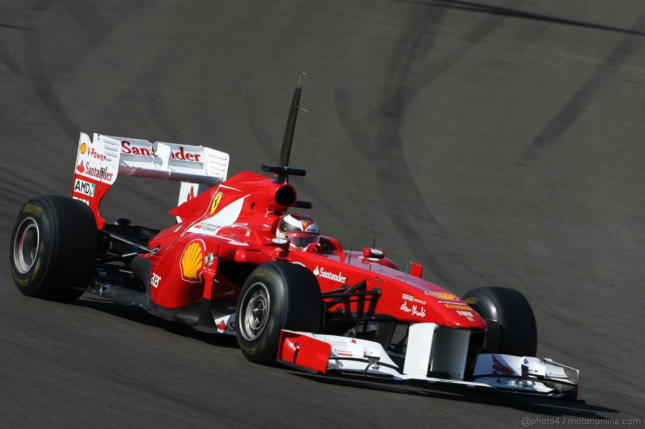 Abu Dhabi Test Novembre 2011, 15.11.2011 Abu Dhabi, UEA,
Jules Bianchi (FRA), Test Driver, Ferrari  - Formula 1 Testing Rookie Test, day 1 - Formula 1 World Championship - 