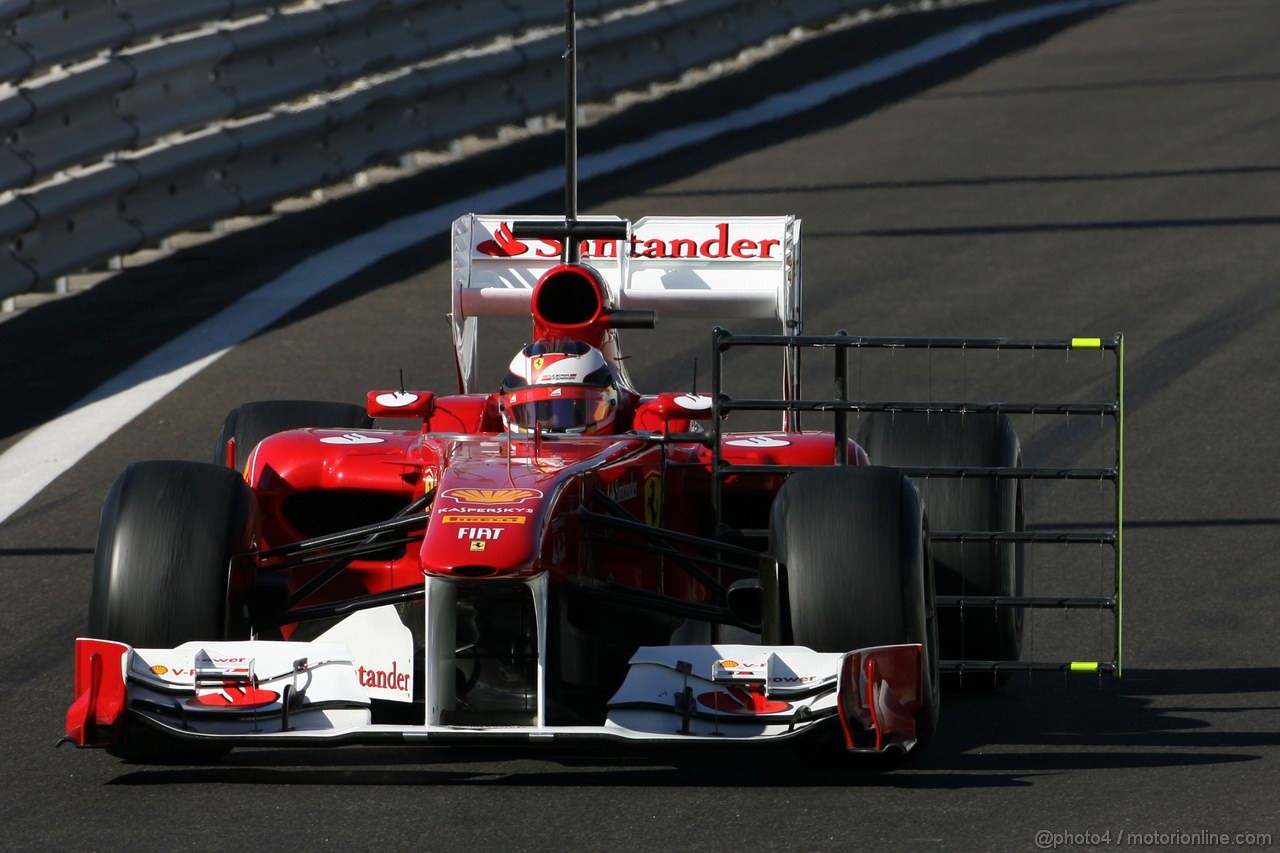 Abu Dhabi Test Novembre 2011, 15.11.2011 Abu Dhabi, UEA,
Jules Bianchi (FRA), Test Driver, Ferrari  - Formula 1 Testing Rookie Test, day 1 - Formula 1 World Championship - 