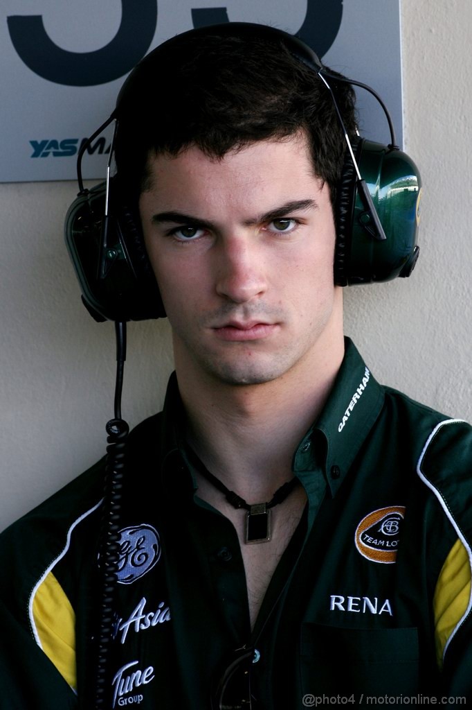 Abu Dhabi Test Novembre 2011, 15.11.2011 Abu Dhabi, UEA,
Alexander Rossi (USA), Team Lotus  - Formula 1 Testing Rookie Test, day 1 - Formula 1 World Championship 