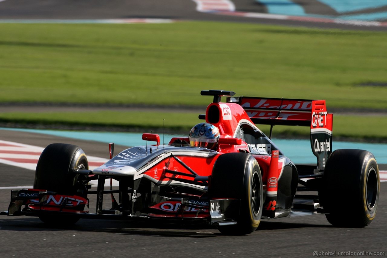 Abu Dhabi Test Novembre 2011, 15.11.2011 Abu Dhabi, UEA,
Charles Pic (FRA), Virgin Racing  - Formula 1 Testing Rookie Test, day 1 - Formula 1 World Championship Charniaux / xpb.cc