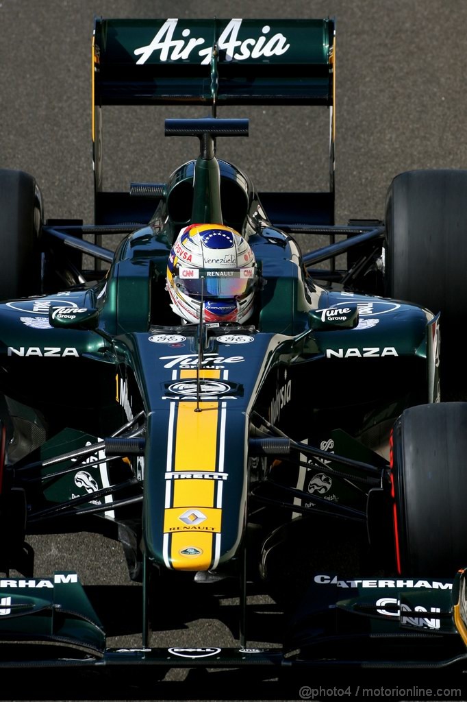 Abu Dhabi Test Novembre 2011, 15.11.2011 Abu Dhabi, UEA,
Rodolfo Gonzalez (VEN), Team Lotus  - Formula 1 Testing Rookie Test, day 1 - Formula 1 World Championship - 