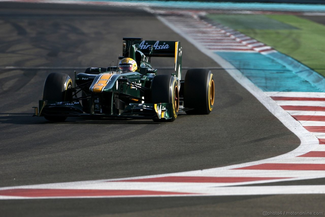 Abu Dhabi Test Novembre 2011, 16.11.2011 Abu Dhabi, UEA,
Luiz Razia (BRA), Team Lotus  - Formula 1 Testing Rookie Test, day 2 - Formula 1 World Championship 