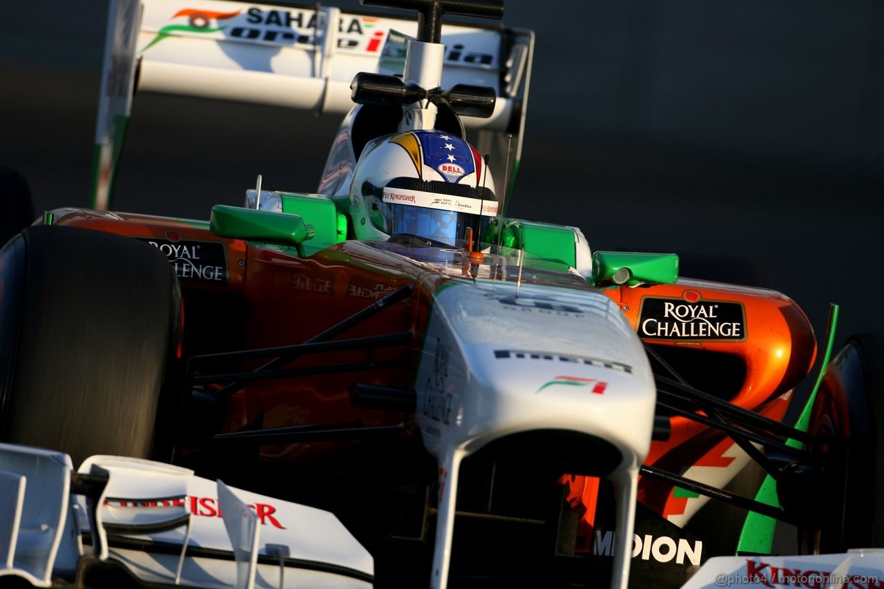 Abu Dhabi Test Novembre 2011, 16.11.2011 Abu Dhabi, UEA,
Johnny Cecotto (VEN), Force India Racing Team  - Formula 1 Testing Rookie Test, day 2 - Formula 1 World Championship - 
