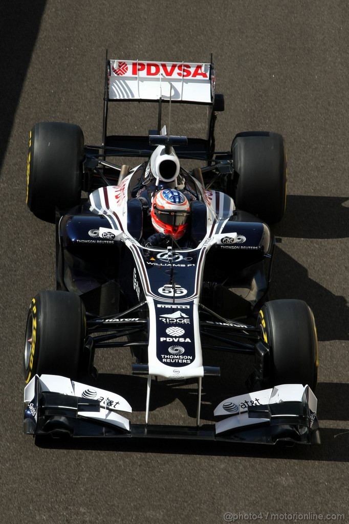 Abu Dhabi Test Novembre 2011, 17.11.2011 Abu Dhabi, UEA,
Mirko Bortolotti (ITA), Williams F1 Team  - Formula 1 Testing Rookie Test, day 3 - Formula 1 World Championship - 