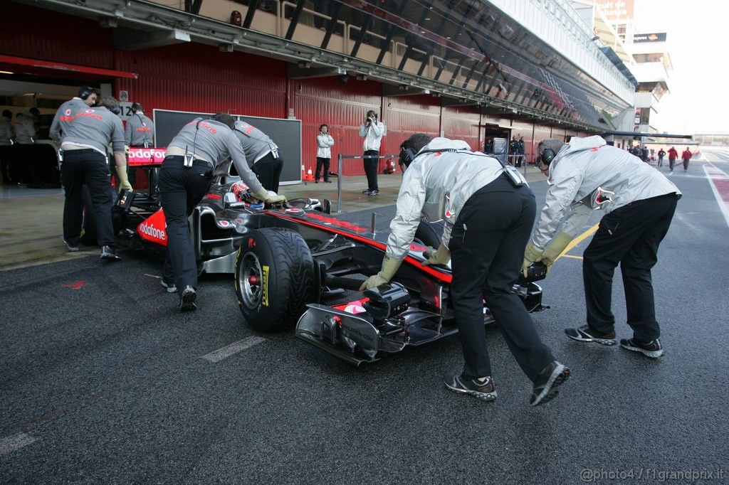Barcelona Test Febbraio 2011, 18.02.2011- Jenson Button (GBR), McLaren  Mercedes, MP4-26 