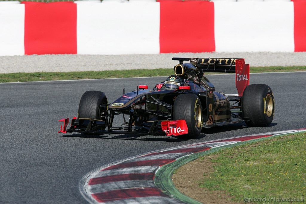Barcelona Test Febbraio 2011, 18.02.2011- Nick Heidfeld (GER) Lotus Renault GP R31  