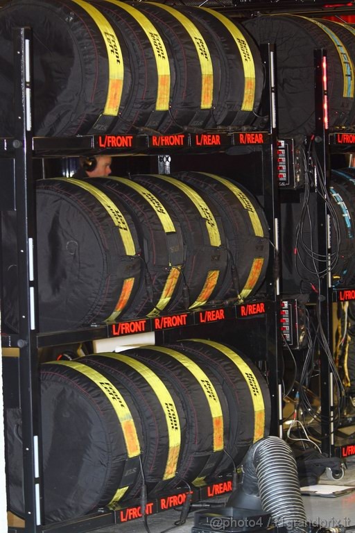 Barcelona Test Febbraio 2011, 18.02.2011- Tyres Pirelli 