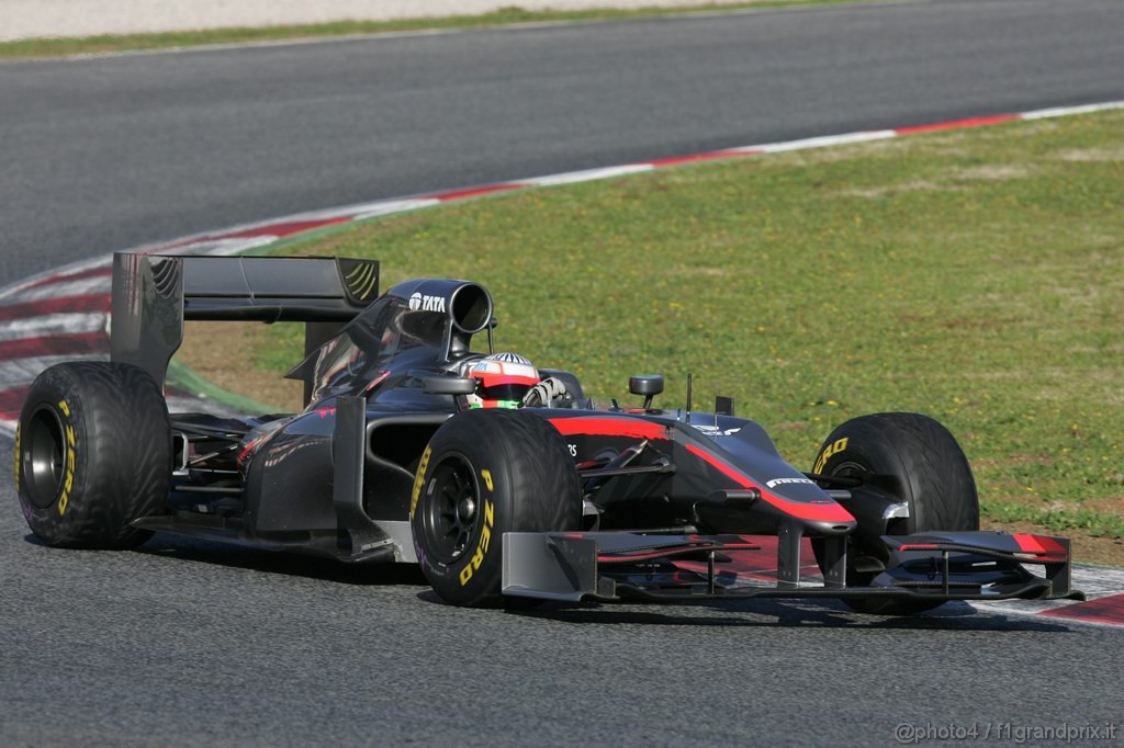 Barcelona Test Febbraio 2011, 18.02.2011- Narain Karthikeyan (IND), Hispania Racing F1 Team, HRT 